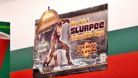 7-Eleven 'Iron Man' Slurpee Sign