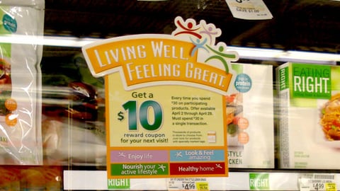 Safeway 'Living Well' Cooler Cling