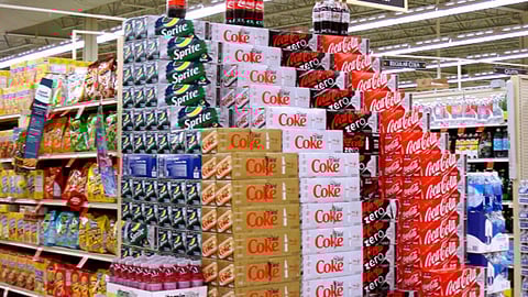 'Living Well' Coca-Cola Pole Topper