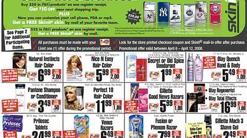 ShopRite P&G 'Skinit' Feature