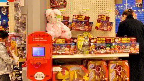 Target "Iron Man" Toy Endcap