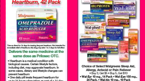 Walgreens Private-Label OTC Rebate Feature