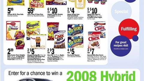 Meijer, General Mills Hybrid Sedan Feature