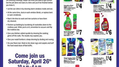 Meijer SC Johnson Earth Day Feature