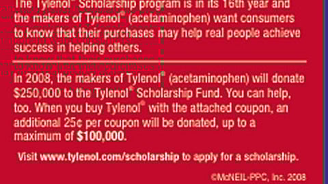 Walgreens Tylenol Scholarship Feature