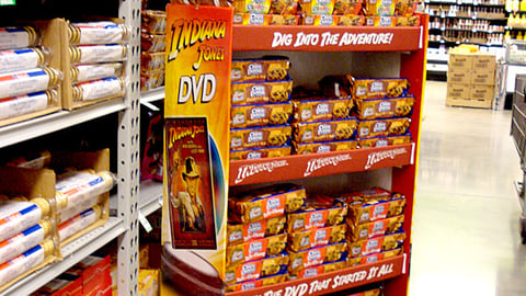 Kellogg's 'Indiana Jones' DVD Floorstand