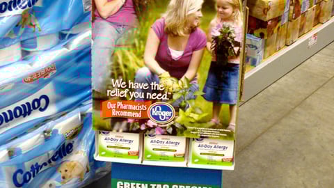 Kroger Zyrtec Comparison Shipper