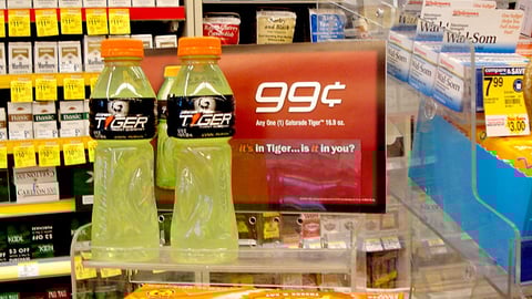 Gatorade Tiger Counter Display