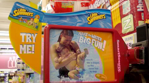 Huggies Little Swimmers Shelf Talker