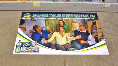 Sprite 'True Refreshment' Floor Cling