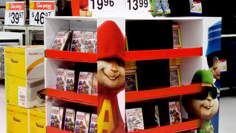 "Alvin and the Chipmunks" DVD Wal-Mart Pallet