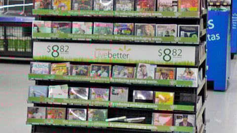 Wal-Mart Earth Month CD Endcap
