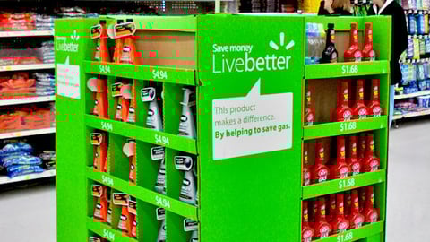 STP Wal-Mart Earth Month Pallet