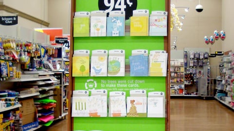 Wal-Mart Hallmark Earth Month Endcap