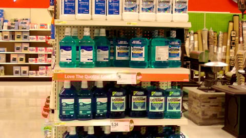 Target Listerine Comparison Endcap