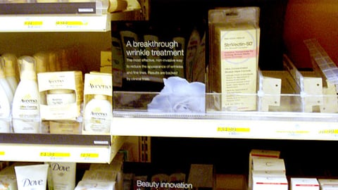 Target Professional Skin Care Shelf Signs