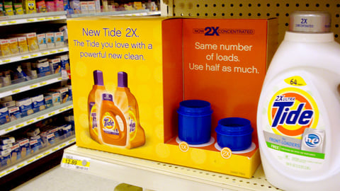 2X Ultra Tide Shelf Display
