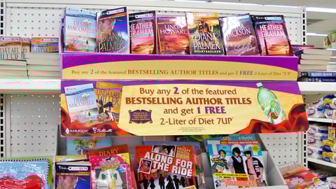 7Up Bestselling Author Shelf Tray