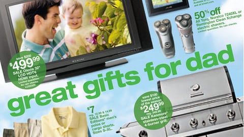 Kmart 'Great Gifts for Dad' Feature