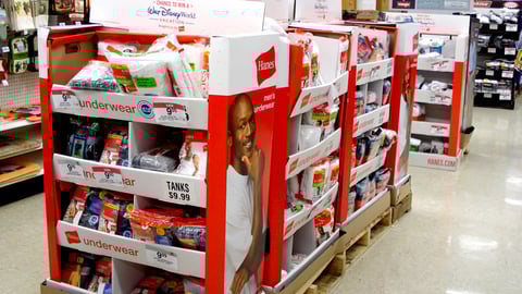 Hanes Disney Sweeps Floorstands