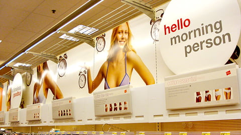 Target Undergarments Wall Signage