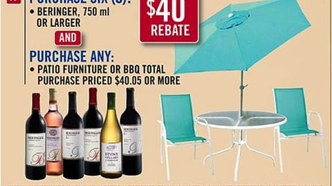 Longs Drugs Beringer Cross-Merch Feature