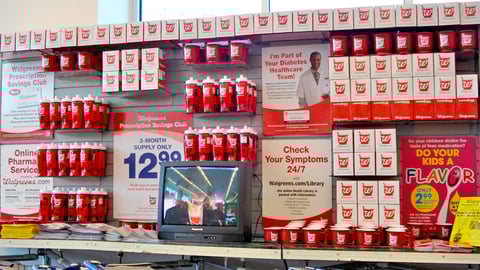 Walgreens Pharmacy Wall Display