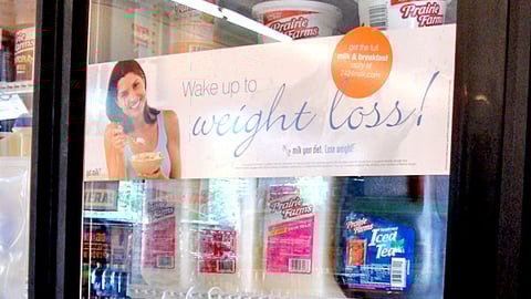 Got Milk? 'Weight Loss' Cooler Cling