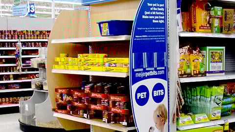 Meijer Purina Pet Bits Endcap