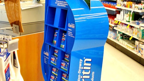 Claritin Allergy Products Floorstand