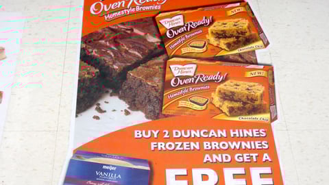 Meijer Duncan Hines BOGO FLoor Cling