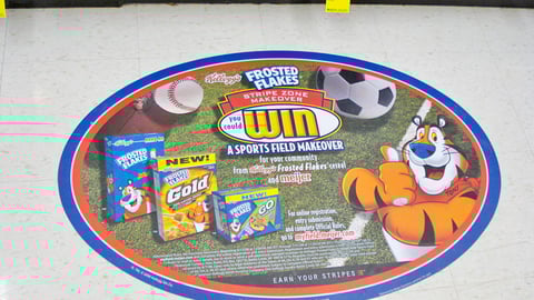 Kellogg's 'Sports Field Makeover' Floor Cling