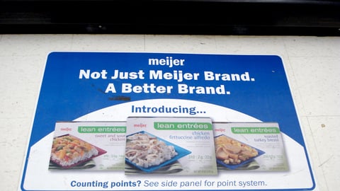 Meijer Lean Entrees Floor Cling
