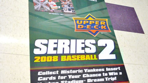 Upper Deck Yankees Sweeps Floor Cling