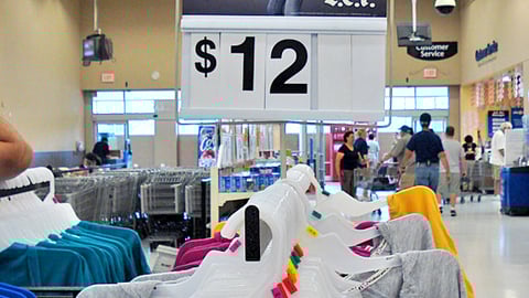 Wal-Mart L.E.I. Apparel Rack Header