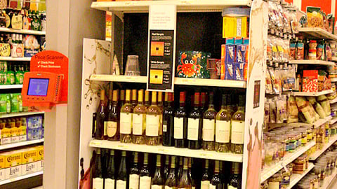 Target Wine Cube Endcap
