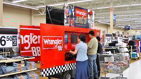 Wrangler Wal-Mart Auto Racing Simulator