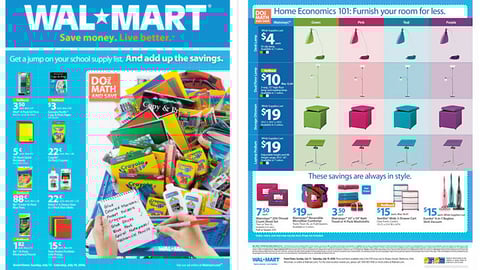 Wal-Mart 'Do the Math and Save' Circular
