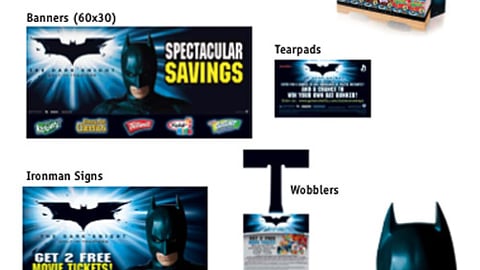 General Mills Supervalu Batman P-O-P Materials