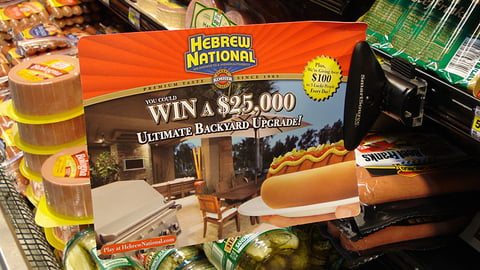 Hebrew National Backyard Upgrade Shelf Talker