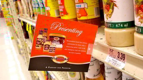 Schnucks Select Shelf Sign