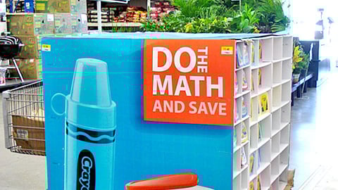 Crayola, Tupperware 'Do the Math' Pallet