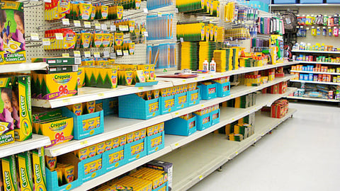 Wal-Mart Crayola In-Line Display