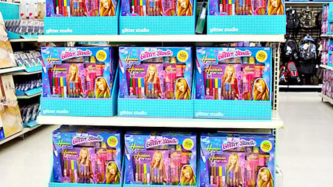 Wal-Mart Hannah Montana Glitter Studio Endcap