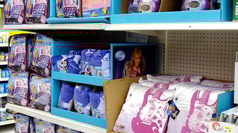 Wal-Mart Hannah Montana Bedding Merchandising