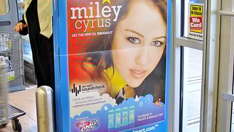 Wal-Mart Miley Cyrus Pedestal Wrap