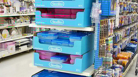 Wal-Mart Sterilite Container Endcap
