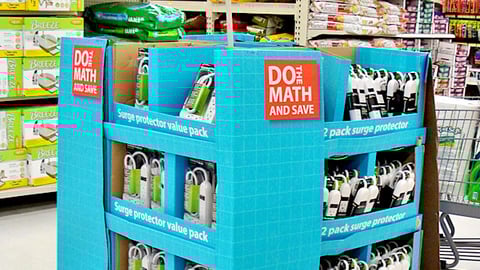 Wal-Mart Surge Protector 'Do the Math' Pallet