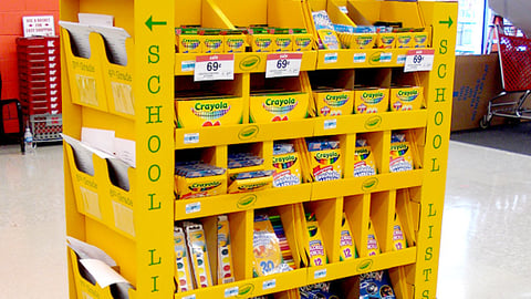 Crayola Kmart School Lists Pallet