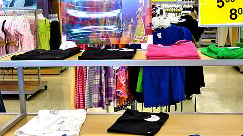 Kmart Piper & Blue Apparel Rack Header